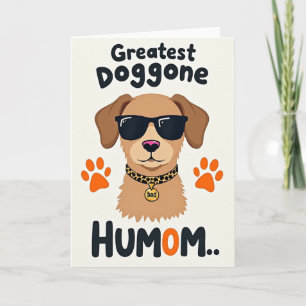 Matte Cute Dog Portrait Card