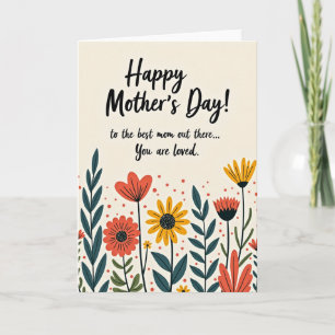 Matte Floral Celebration Card