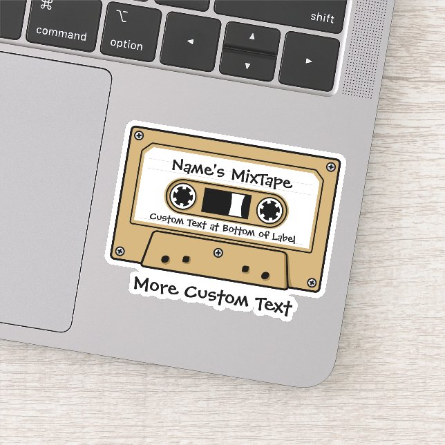 Matte Gold Audio Cassette Tape (Detail)