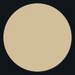 Matte Gold Classic Round Sticker<br><div class="desc">Soft burnished gold sets off the Christmas season for glitz and glamour--on its own,  it is rich and elegant; paired with the velvety colours of Christmas--true red and evergreen green-- it gives it added sparkle.</div>