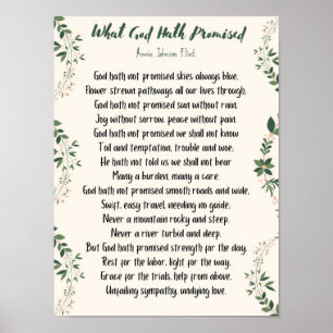 Matte Poster What God Hath Promised