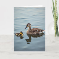Matte Waterfowl Family Card