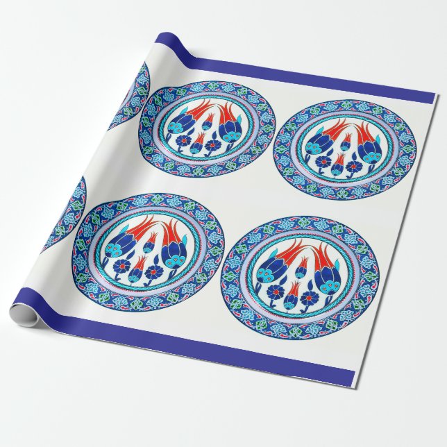 Matte Wrapping paper tulip  (Unrolled)