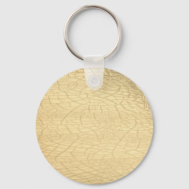 Matted gold stone key ring (Front)