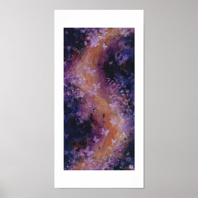 Matted "Song of Butterflies" Fine Art Print (Front)