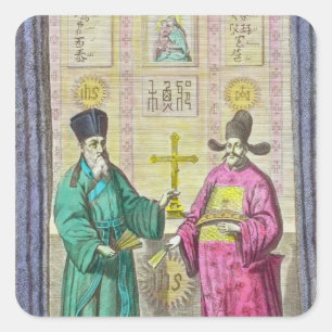 Matteo Ricci  and another Christian Square Sticker