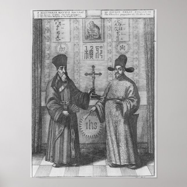 Matteo Ricci  and Paulus Li Poster (Front)