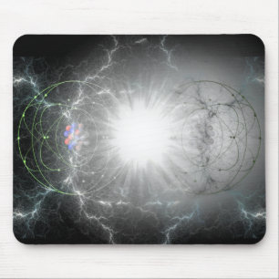 Matter - antimatter reaction mouse pad