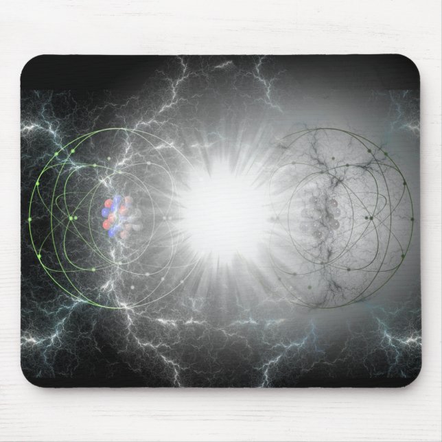 Matter - antimatter reaction mouse pad (Front)