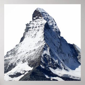 Matterhorn, a mountain in the Swiss Alps Poster