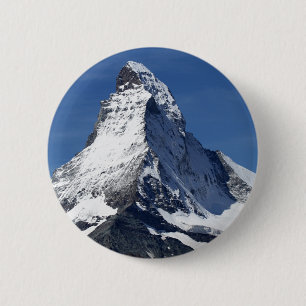 Matterhorn, Alps 6 Cm Round Badge