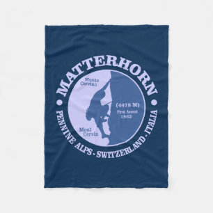 Matterhorn (Alps) Fleece Blanket