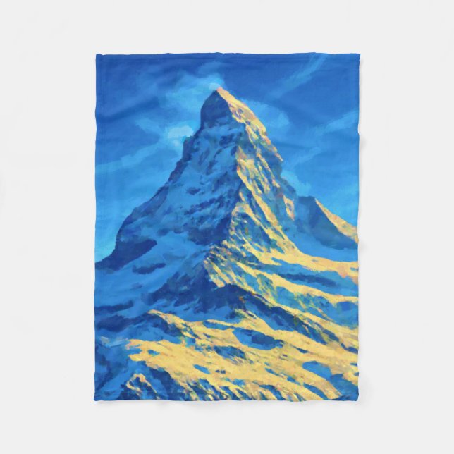 Matterhorn Alps Fleece Blanket (Front)
