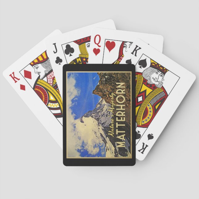 Matterhorn Alps Vintage Playing Cards (Back)