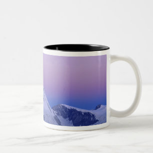 Matterhorn at dawn, Zermatt, Swiss Alps, Two-Tone Coffee Mug