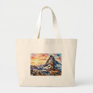 Matterhorn at Sunrise, Large Tote Bag