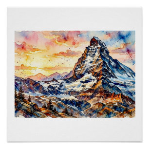 Matterhorn at Sunrise,  Poster