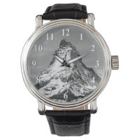 Matterhorn Black and White with Numbers
