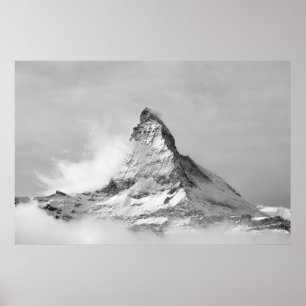 Matterhorn in winter poster