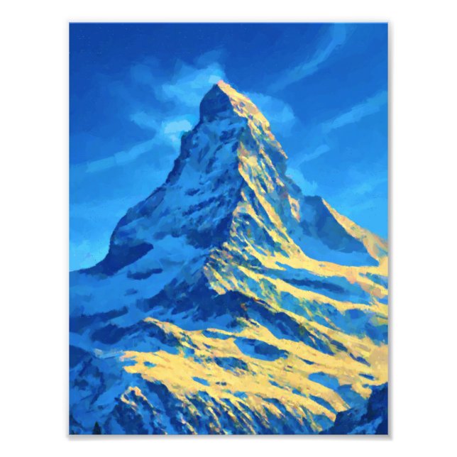 Matterhorn Mountain Art  Photo Print (Front)