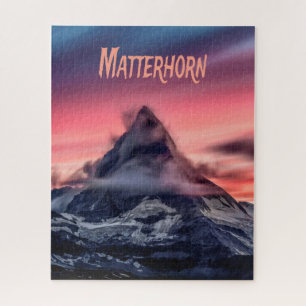 Matterhorn Mountain Europe Alps Switzerland Italy Jigsaw Puzzle