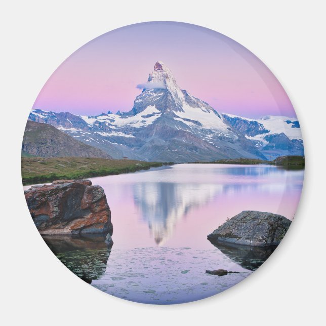 Matterhorn mountain in Zermatt, Switzerland Magnet (Front)
