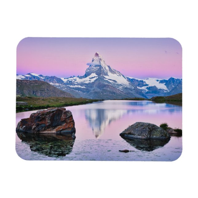 Matterhorn mountain in Zermatt, Switzerland Magnet (Horizontal)
