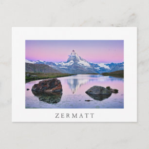 Matterhorn mountain in Zermatt, Switzerland Postcard