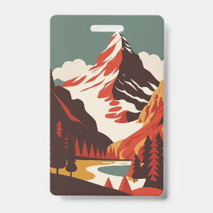 Matterhorn Mountain landscape ID Badge