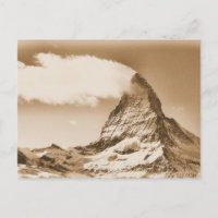 Matterhorn postcard. Zermatt in Switzerland