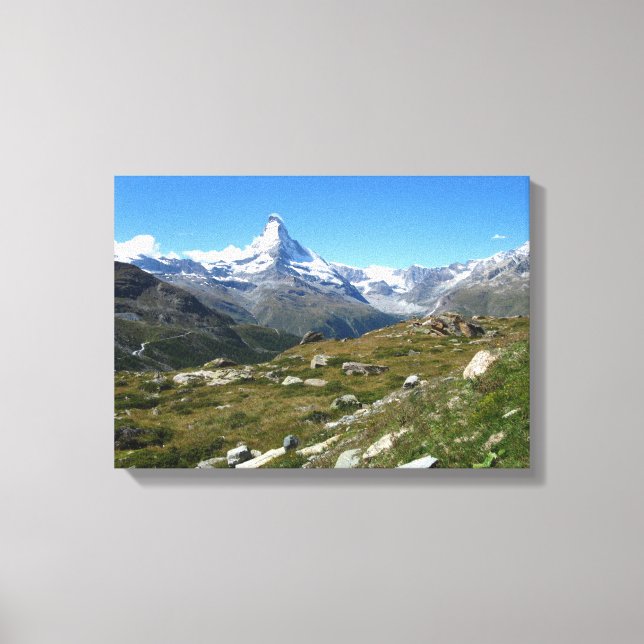 Matterhorn, Swiss Alps Wrapped Canvas (Front)
