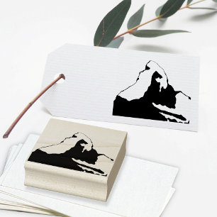 Matterhorn - Swiss French Italian Alps Rubber Stamp