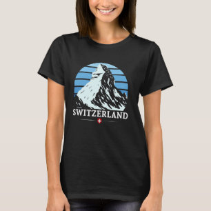 Matterhorn Switzerland Mountains Rockclimbing Hiki T-Shirt