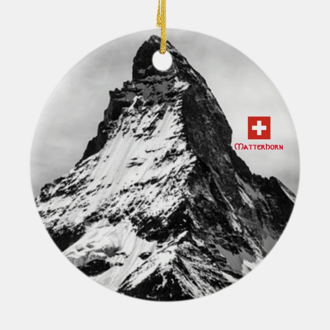 Matterhorn Switzerland Panoramic Ornament (Back)