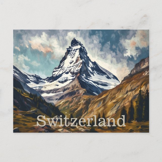 Matterhorn Switzerland Postcard (Front)