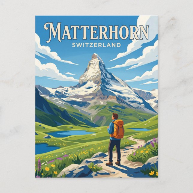 Matterhorn Switzerland Postcard (Front)