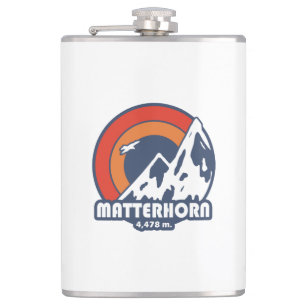 Matterhorn Switzerland Sun Eagle Hip Flask