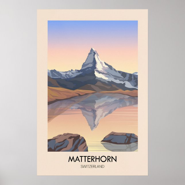 Matterhorn Switzerland Travel Poster (Front)