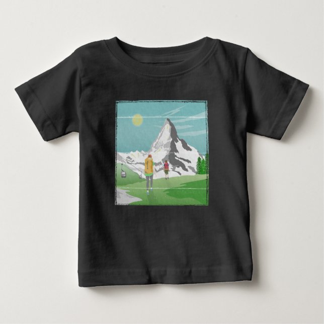 matterhorn travel poster Switzerland Baby T-Shirt (Front)