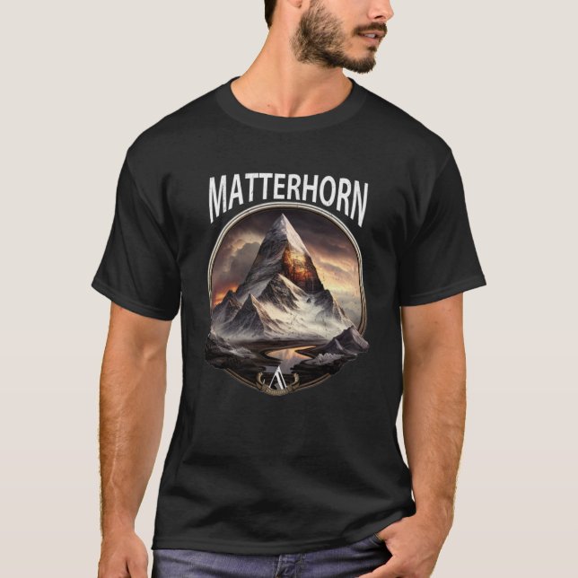 Matterhorn Zermatt Switzerland Alps  3 T-Shirt (Front)