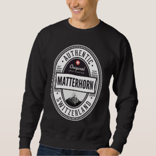 Matterhorn Zermatt Switzerland Hikers Mountaineeri Sweatshirt