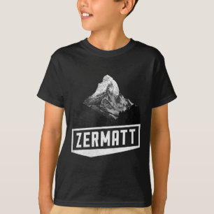 Matterhorn zermatt switzerland skiing holiday T-Shirt