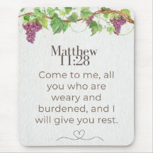 Matthew 11:28 Come to Me Scripture | Grapevine