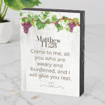 Matthew 11:28 Come to Me Scripture | Grapevine