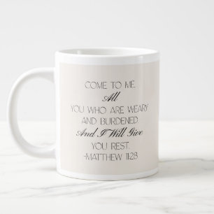 Matthew 11:28 Hope Bible Verse Mug 