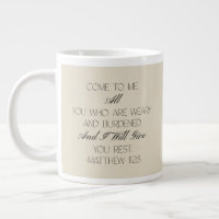 Matthew 11:28 Hope Bible Verse Mug 