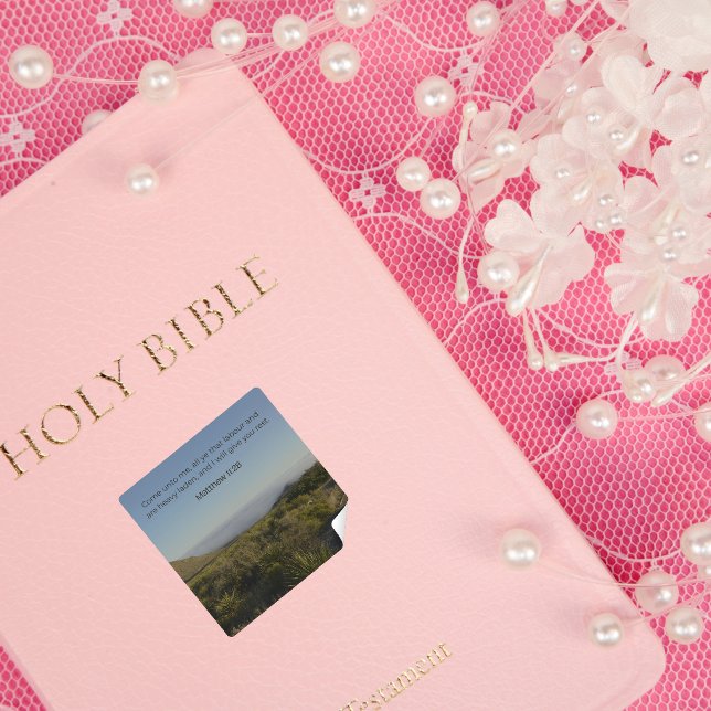 Matthew 11:28 KJV Sticker – Come Unto Me Bible  (Creator Uploaded)