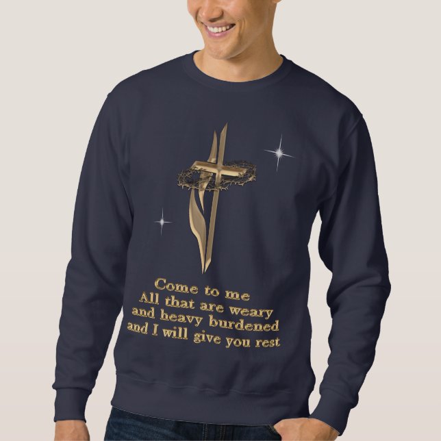 Matthew 11:28  sweatshirt (Front)
