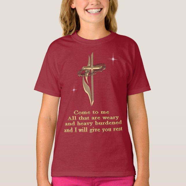 Matthew 11:28 t-shirt (Front)