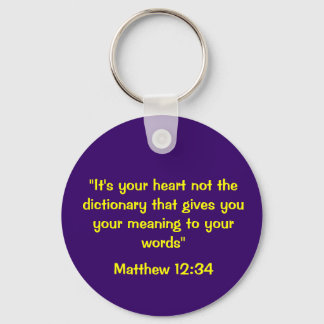 Matthew 12:34 Keychain